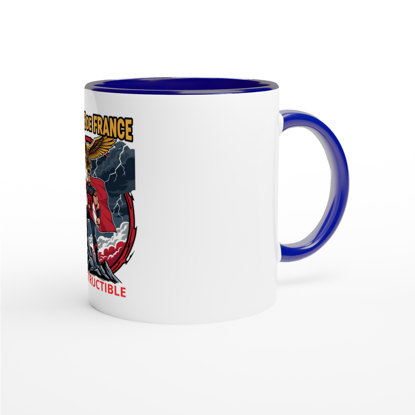 325 ml (11 oz) French-style ceramic mug for men