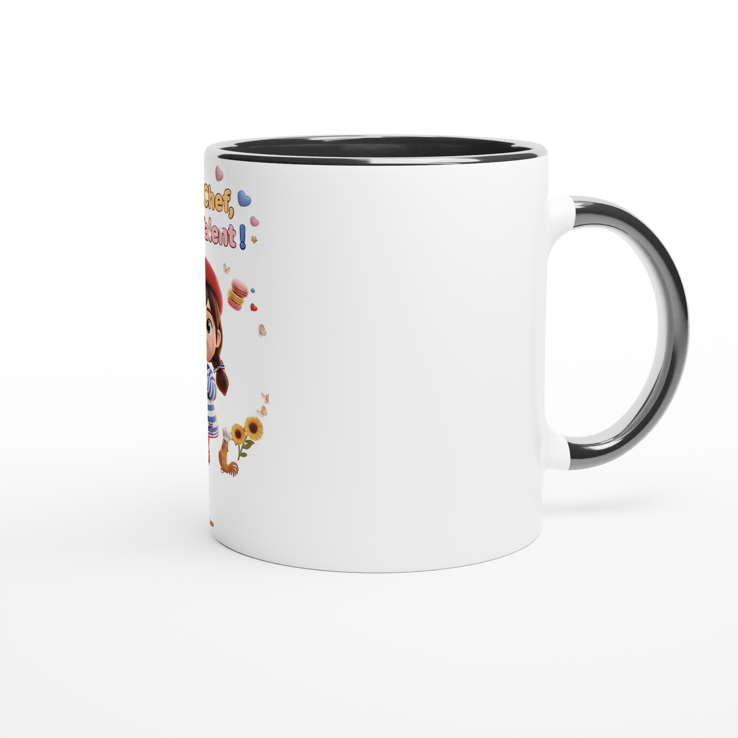 Keramikbecher kleine Köchin, großes Talent, 325 ml (11 oz)