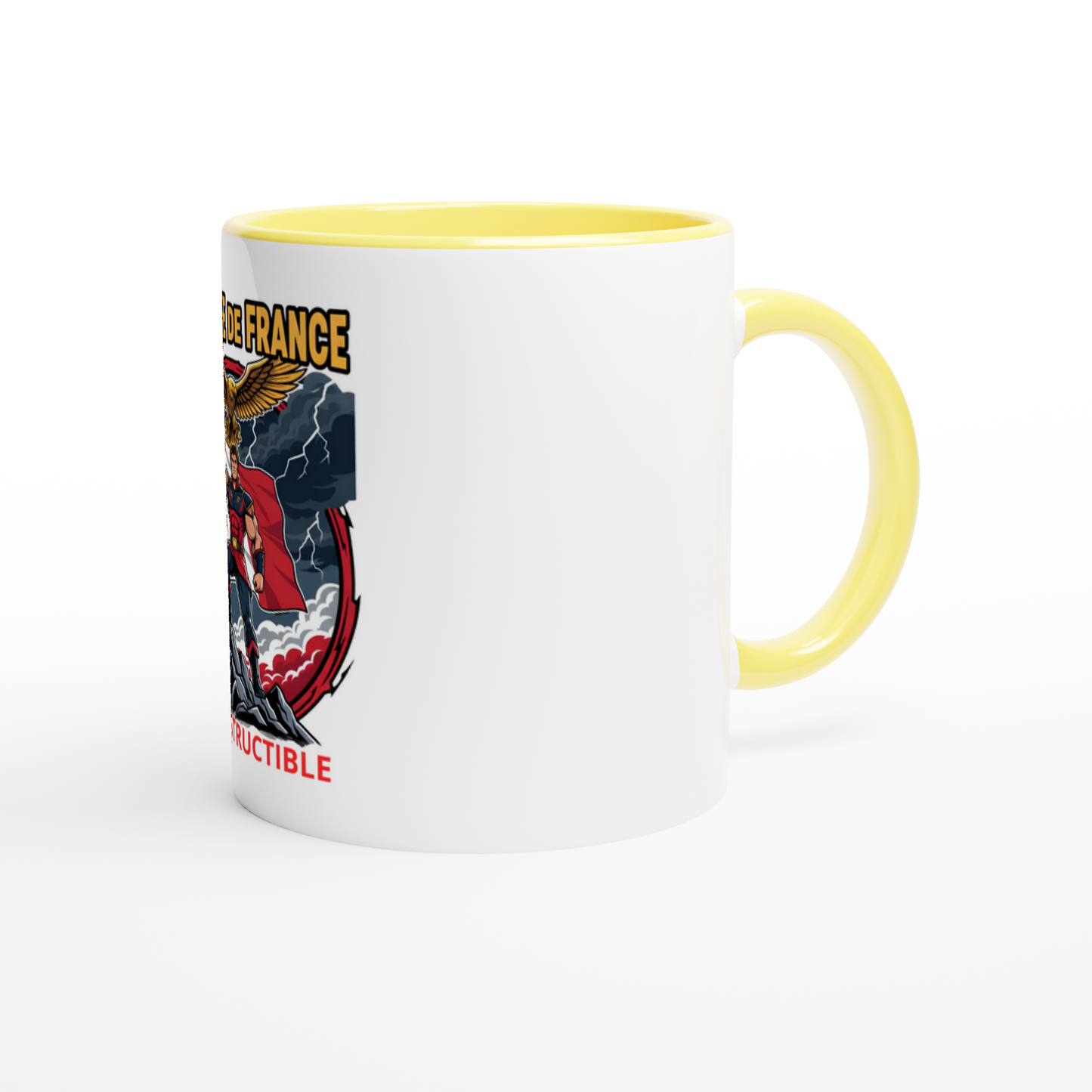 325 ml (11 oz) French-style ceramic mug for men