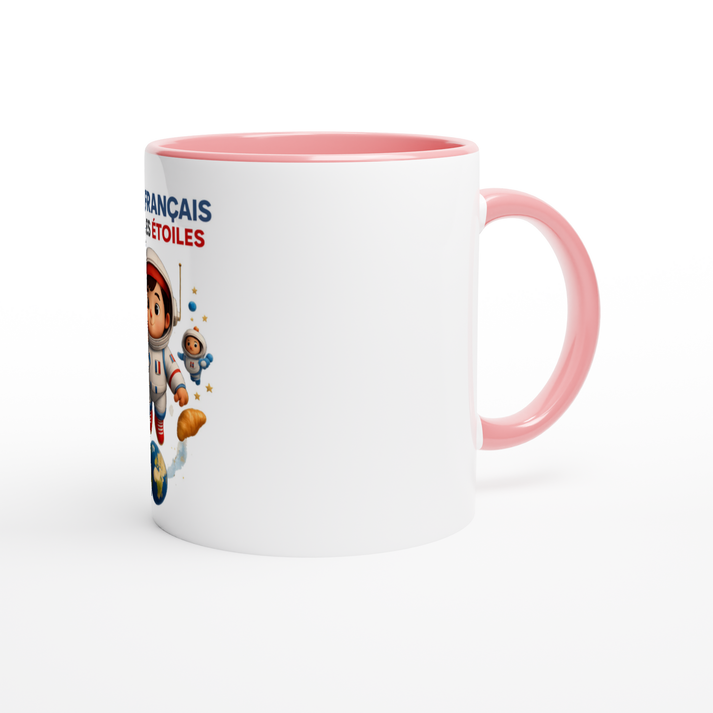 Französische Keramiktasse mit Sternenmotiv, 325 ml (11 oz)