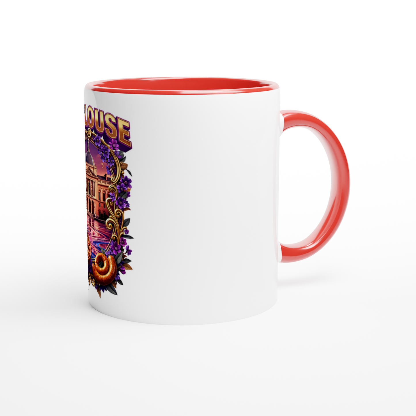 Keramiktasse Toulouse, Stadt in Frankreich, 325 ml (11 oz)