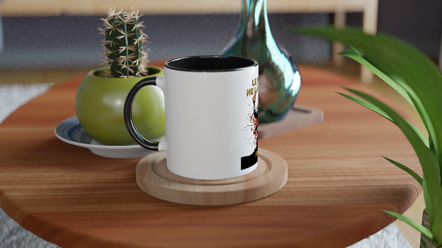325ml (11oz) Ceramic Mug "le peuple lâche rien"