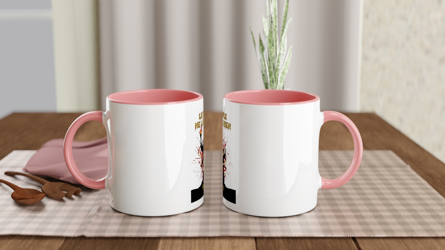 325ml (11oz) Ceramic Mug "le peuple lâche rien"