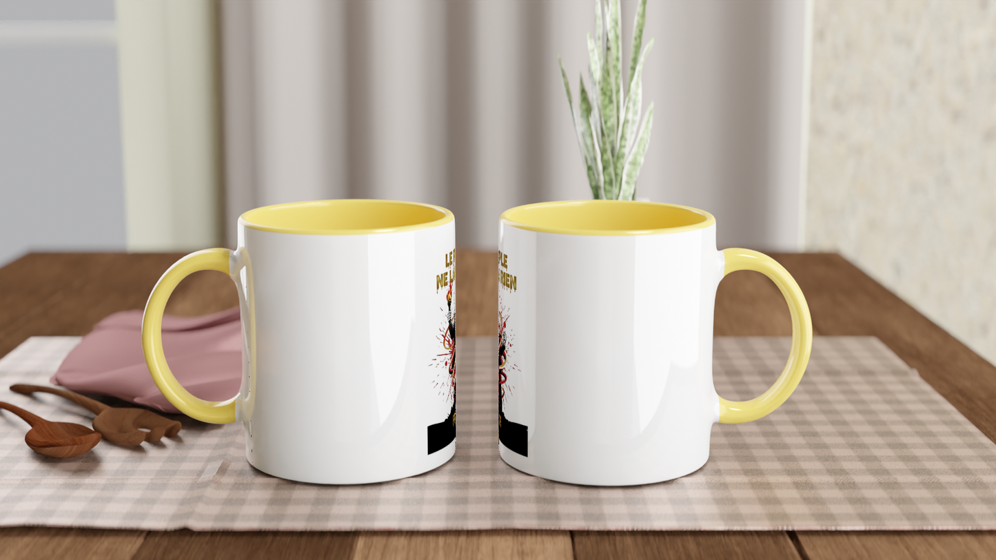 325ml (11oz) Ceramic Mug "le peuple lâche rien"