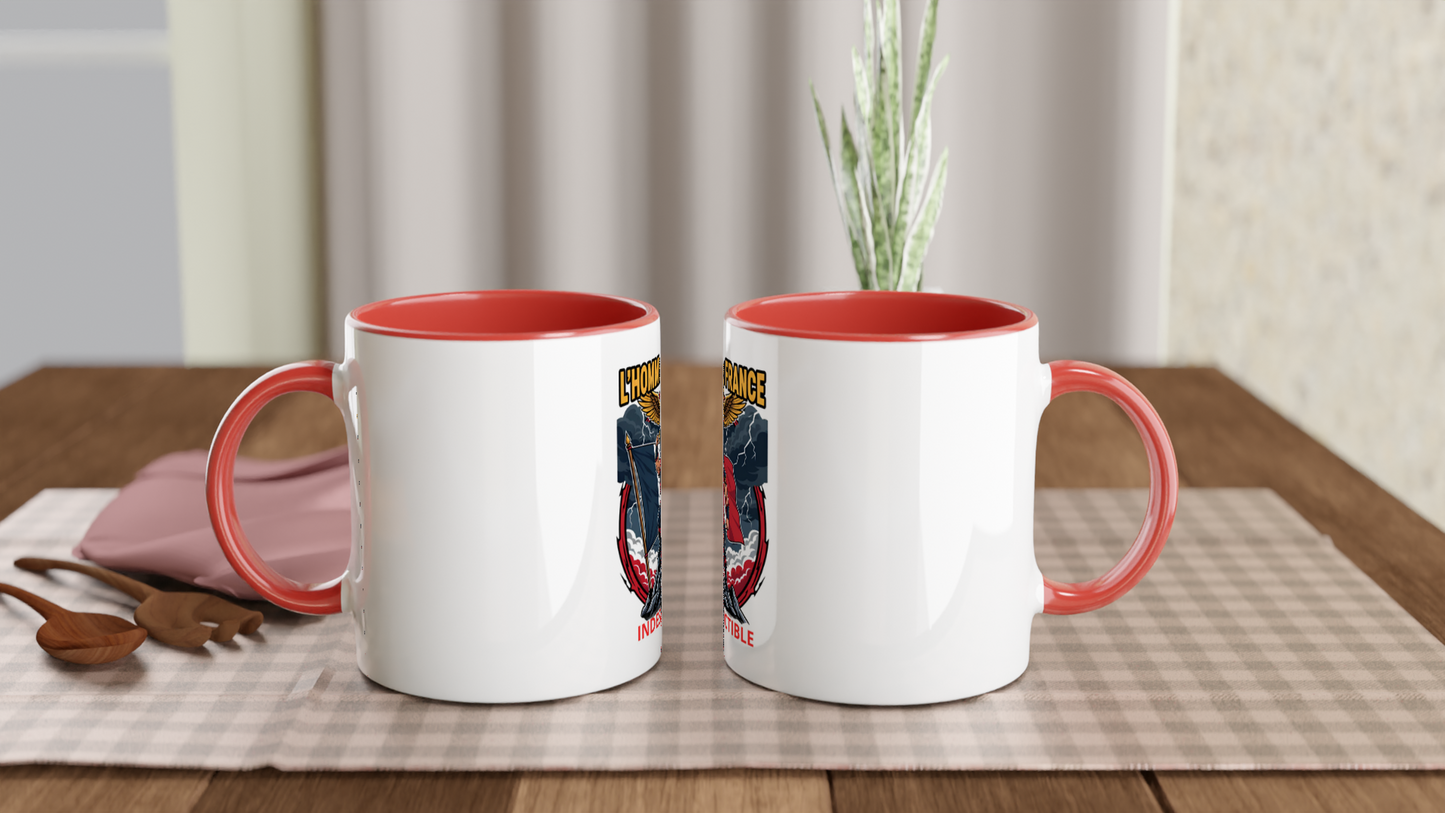 325 ml (11 oz) French-style ceramic mug for men