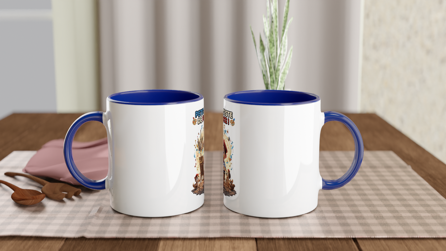 White 11oz Ceramic Mug kleiner Künstler Frankreichs