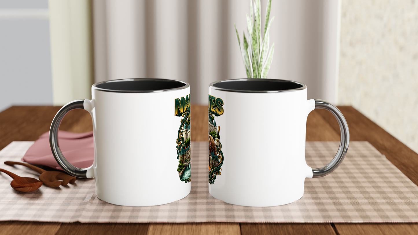 Keramikbecher Nantes, Stadt Frankreichs, 325 ml (11 oz)