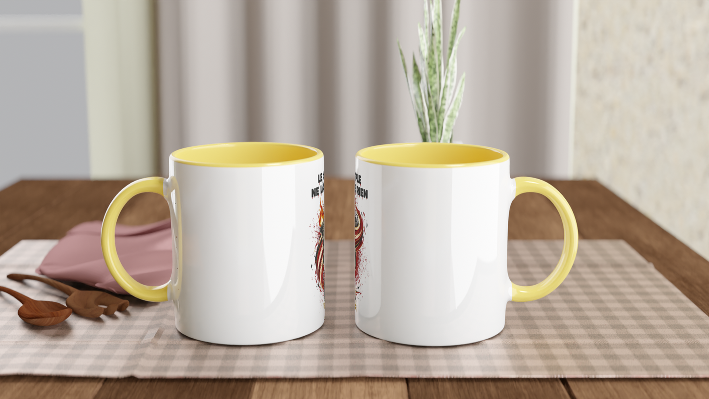 325ml (11oz) Ceramic Mug "le peuple lâche rien"