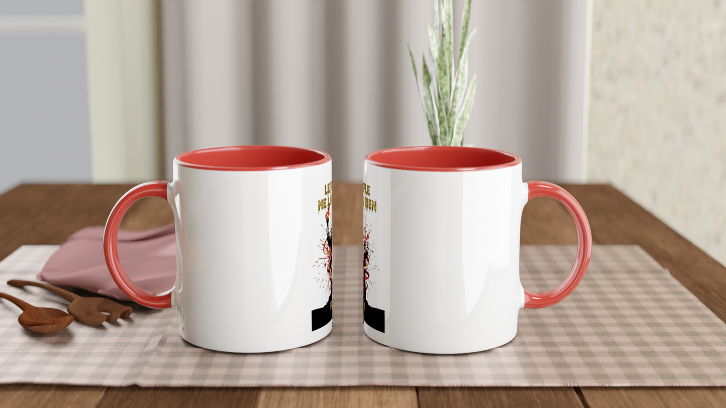 325ml (11oz) Ceramic Mug "le peuple lâche rien"