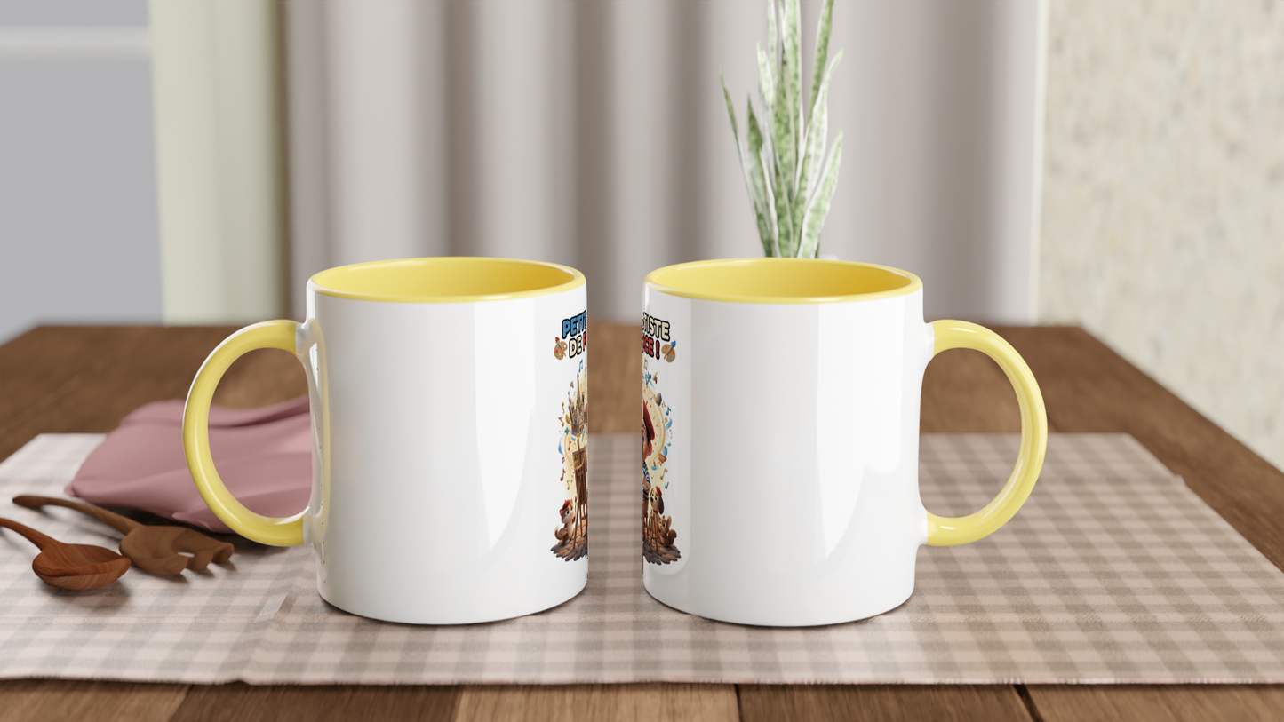 White 11oz Ceramic Mug kleiner Künstler Frankreichs