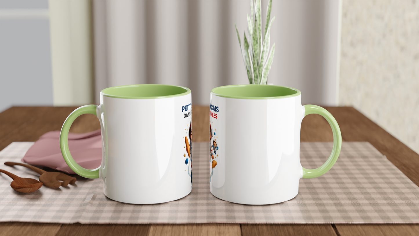 Französische Keramiktasse mit Sternenmotiv, 325 ml (11 oz)