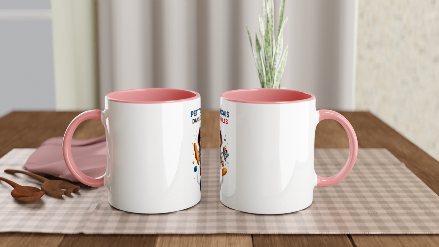 Französische Keramiktasse mit Sternenmotiv, 325 ml (11 oz)