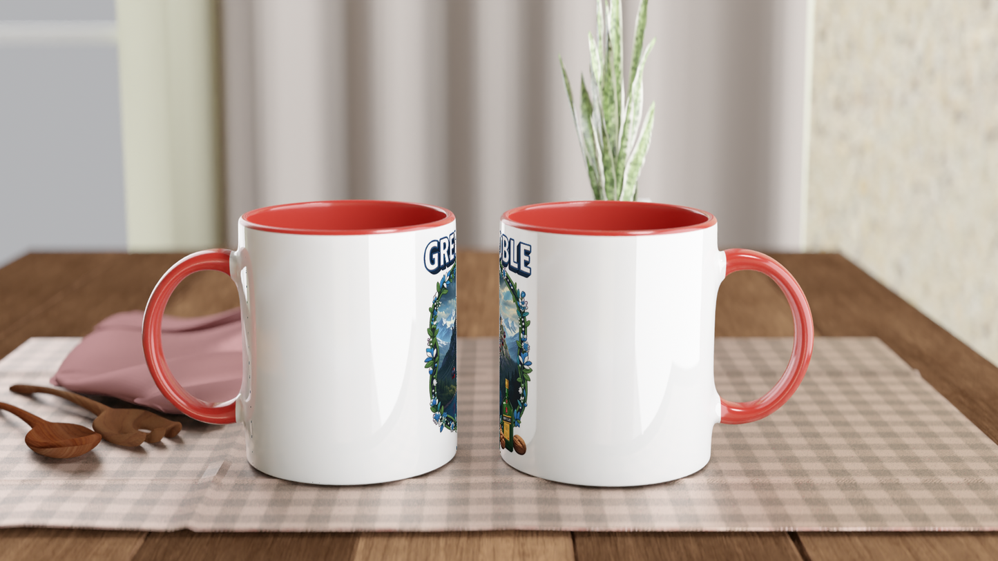 Keramikbecher Grenoble französische Stadt 325 ml (11 oz)