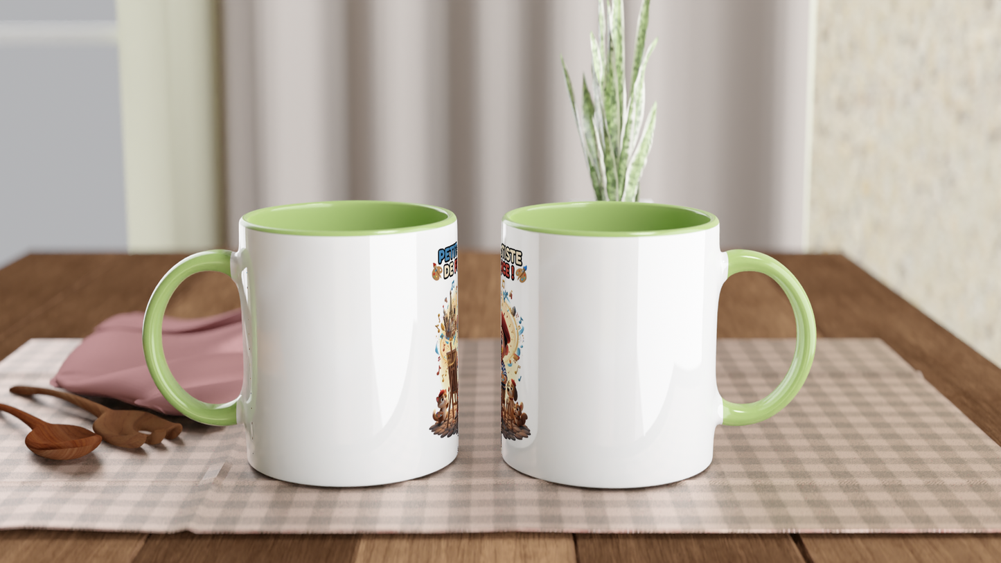 White 11oz Ceramic Mug kleiner Künstler Frankreichs