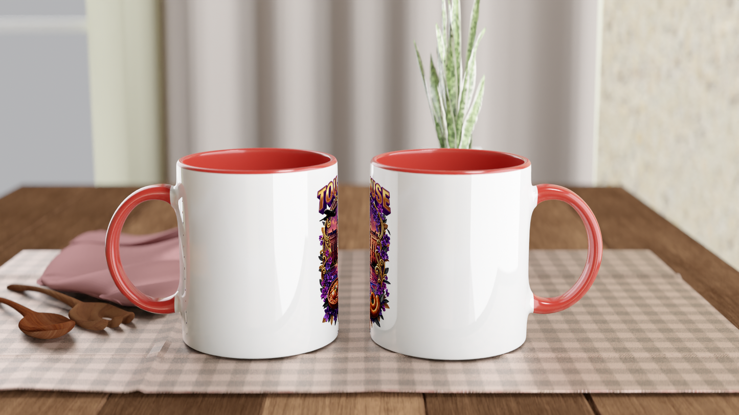 Keramiktasse Toulouse, Stadt in Frankreich, 325 ml (11 oz)