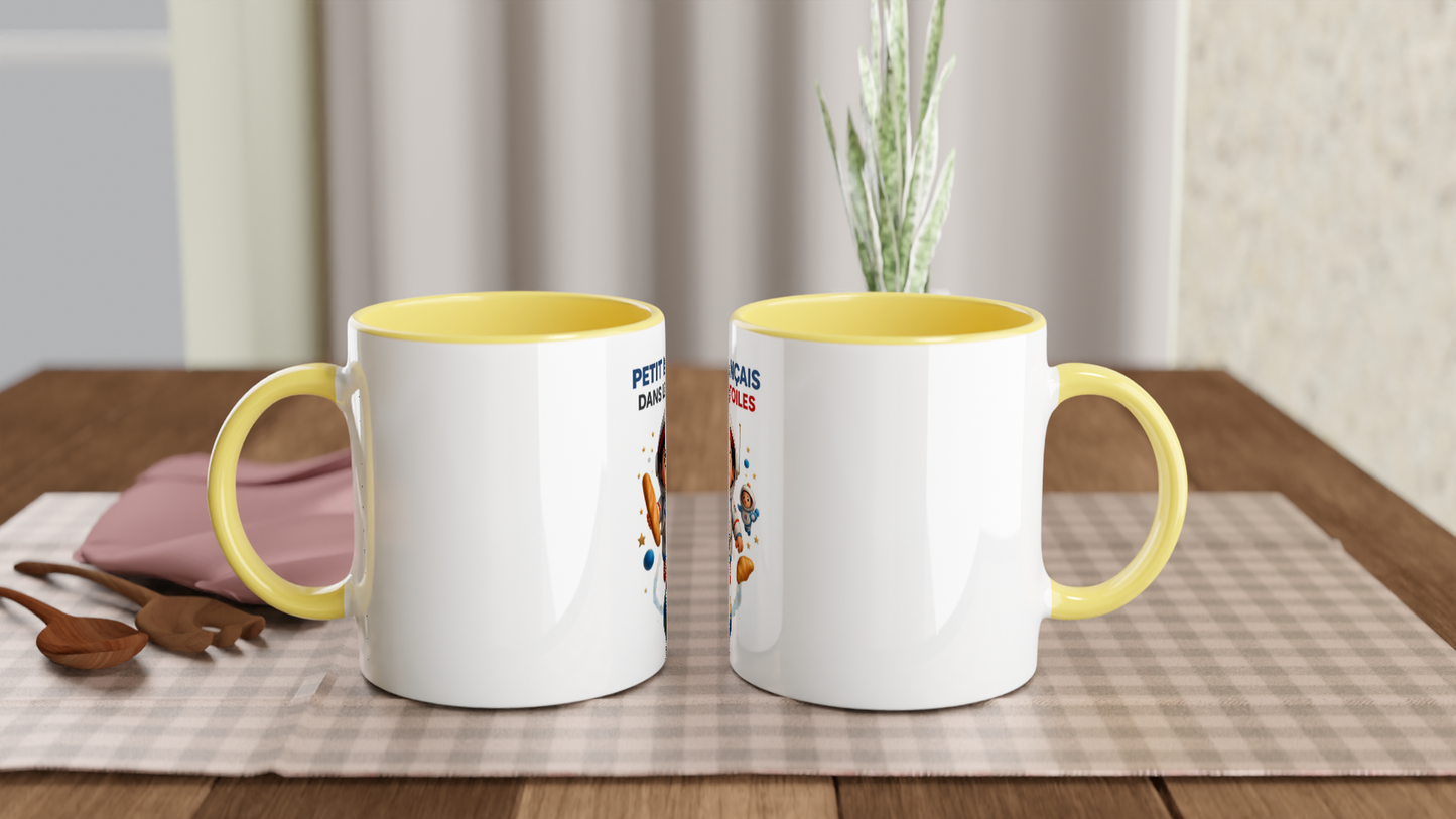 Französische Keramiktasse mit Sternenmotiv, 325 ml (11 oz)