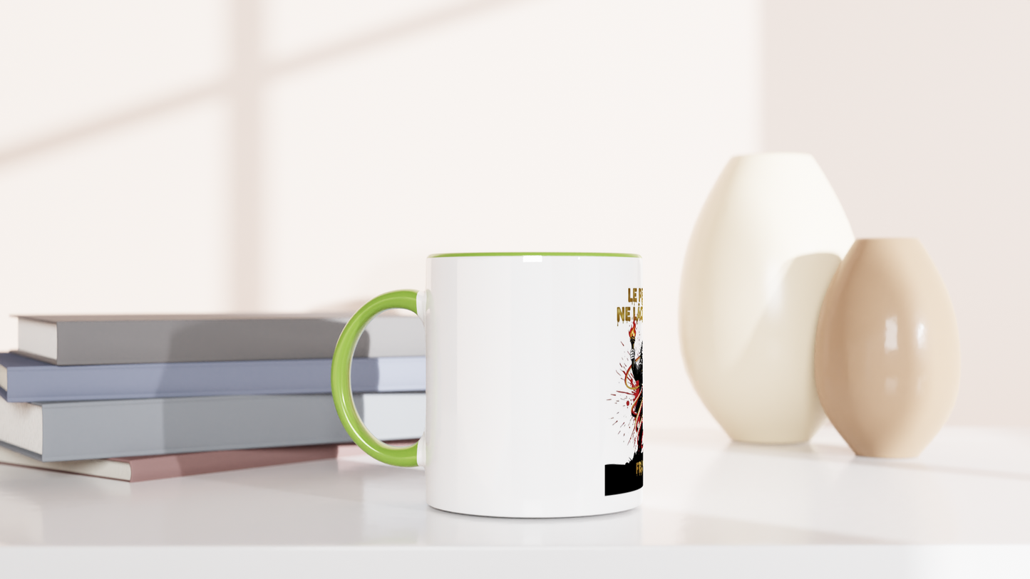 325ml (11oz) Ceramic Mug "le peuple lâche rien"