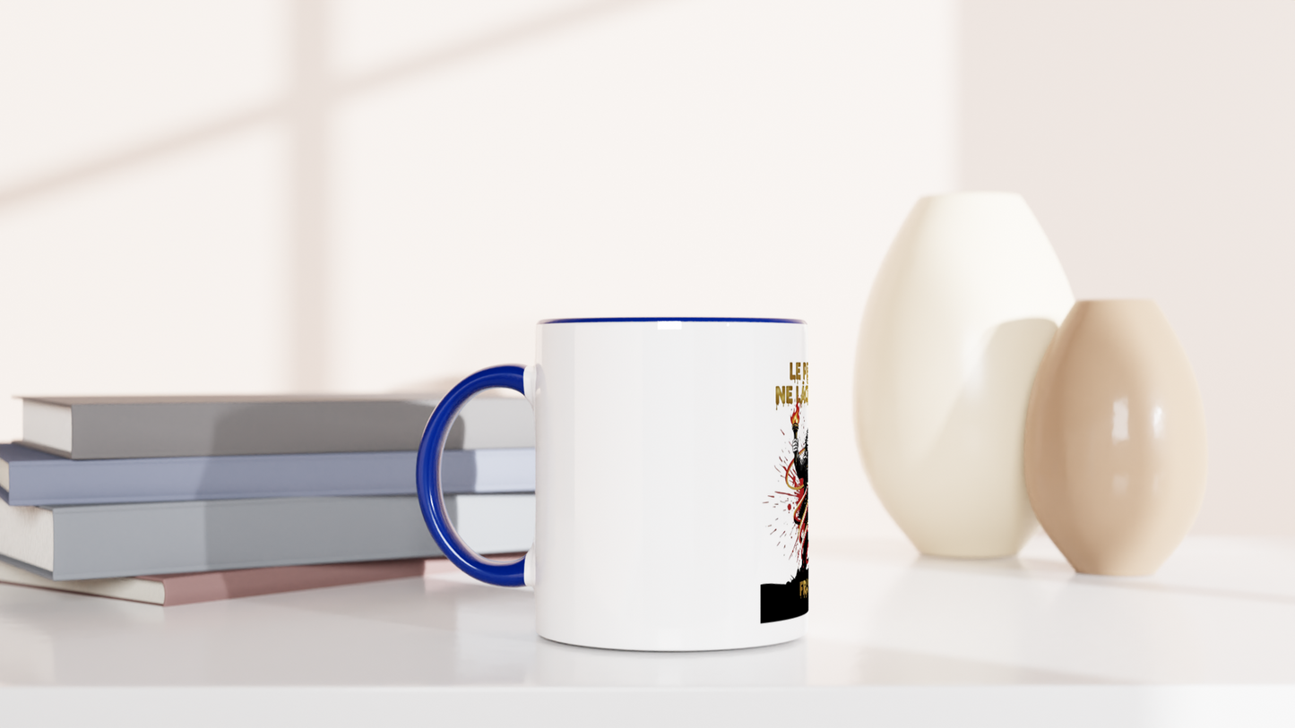 325ml (11oz) Ceramic Mug "le peuple lâche rien"