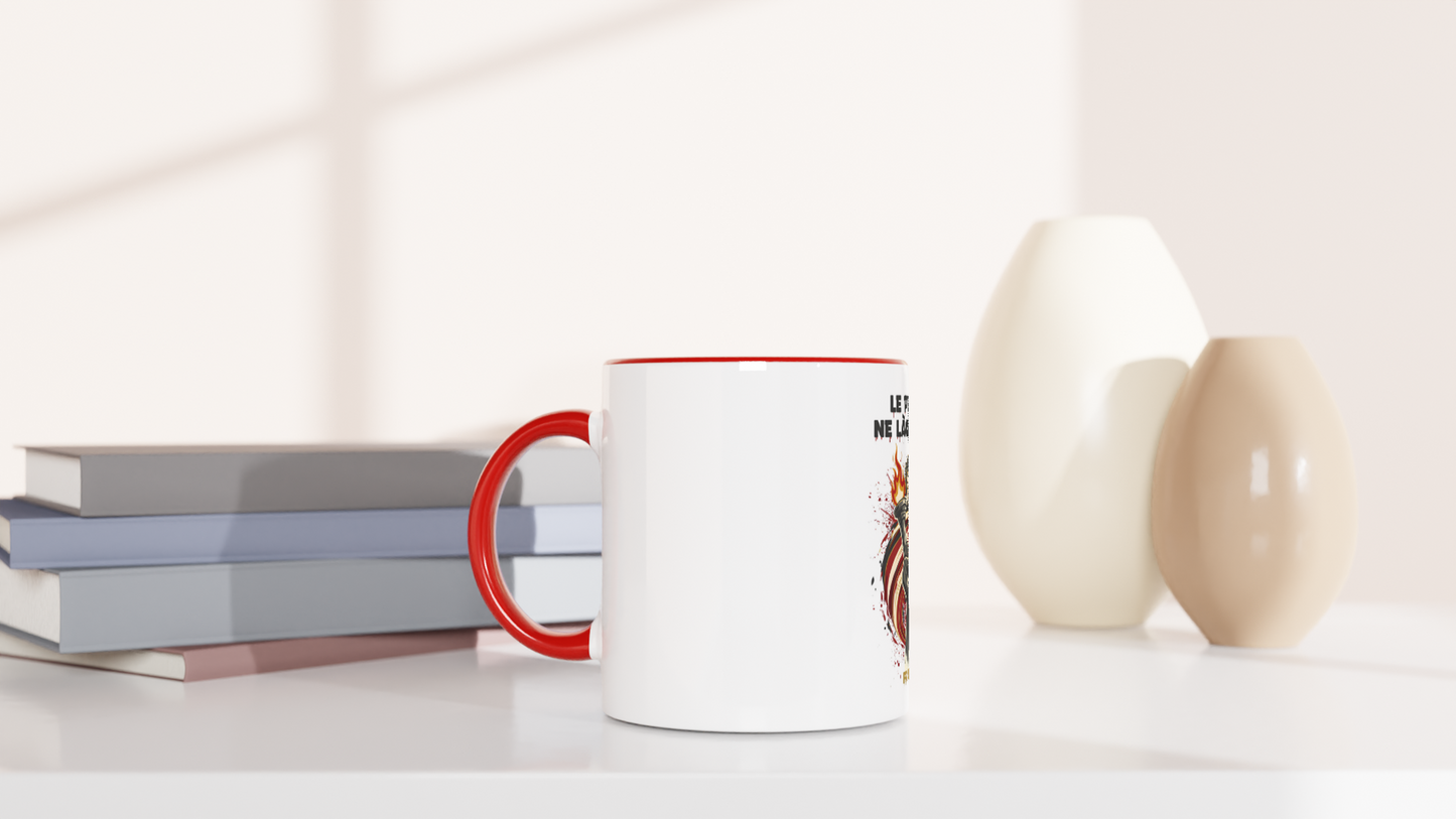 325ml (11oz) Ceramic Mug "le peuple lâche rien"