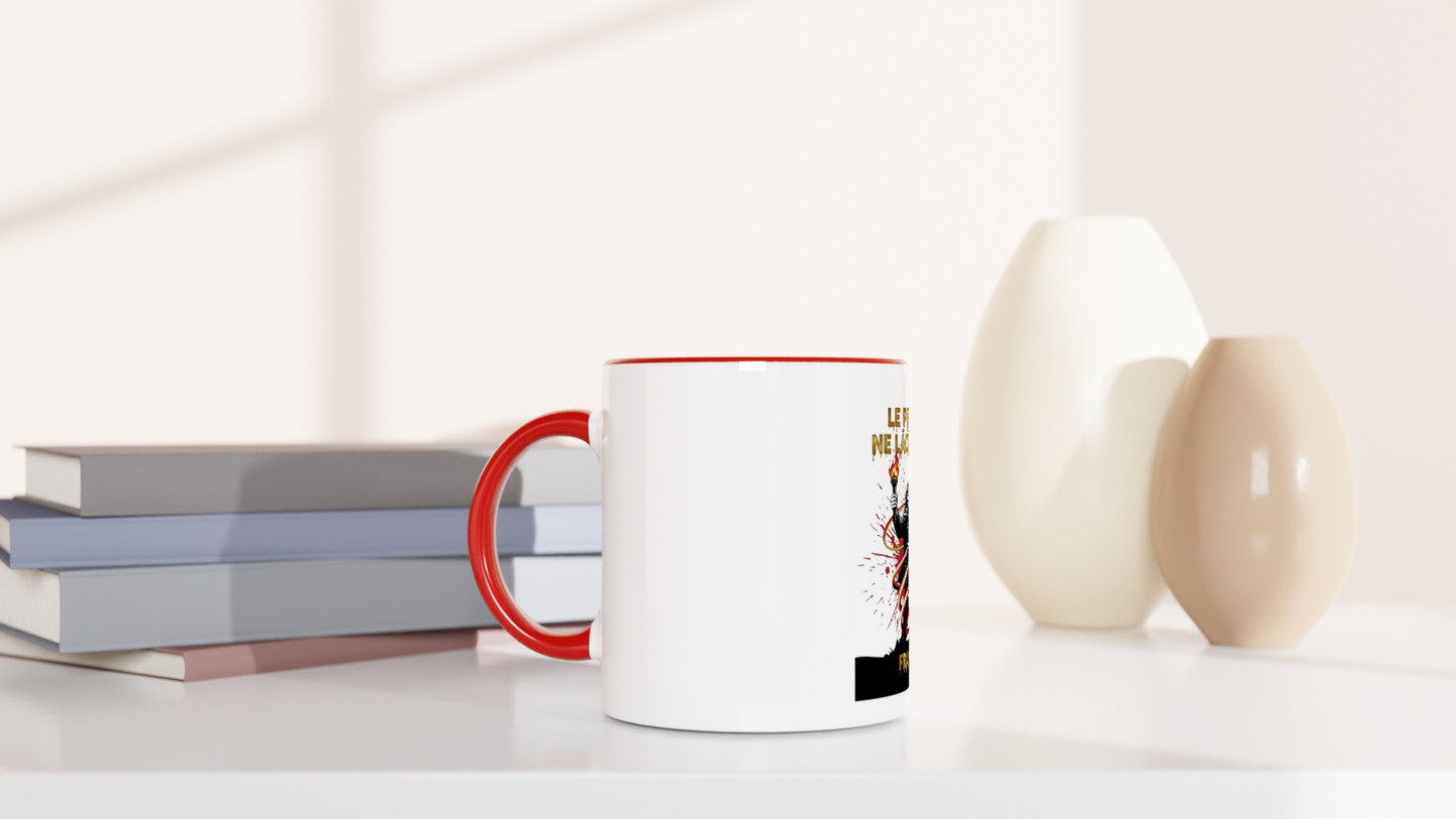 325ml (11oz) Ceramic Mug "le peuple lâche rien"