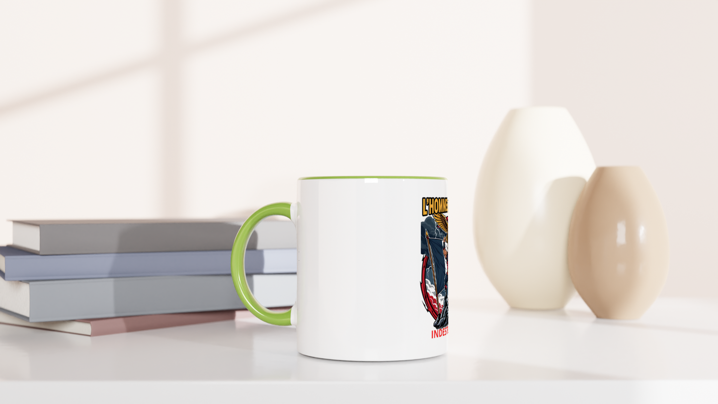 325 ml (11 oz) French-style ceramic mug for men