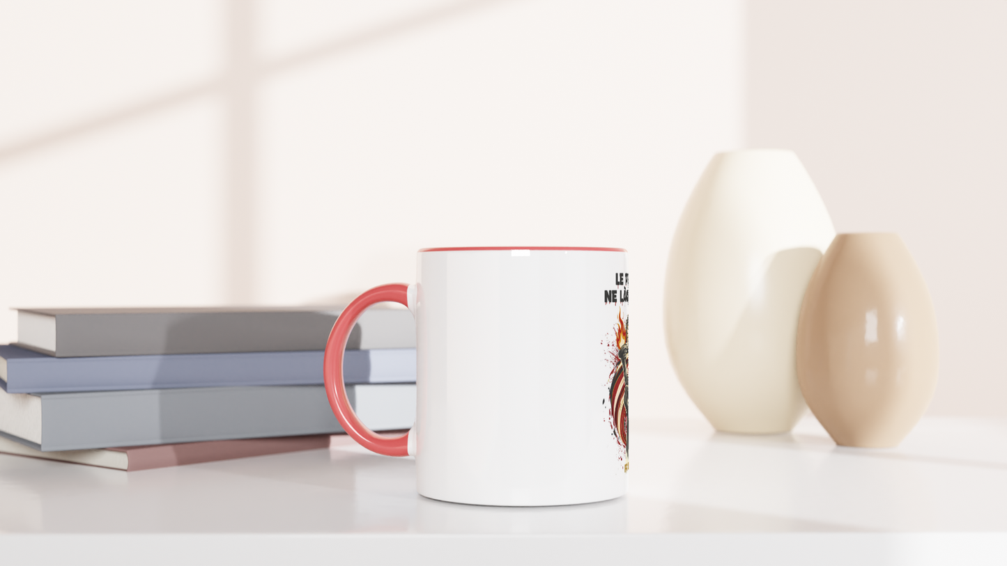 325ml (11oz) Ceramic Mug "le peuple lâche rien"