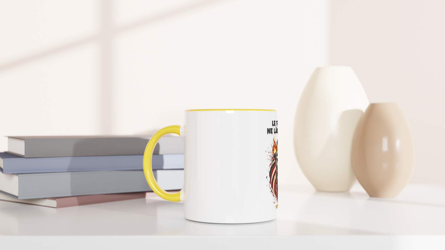 325ml (11oz) Ceramic Mug "le peuple lâche rien"