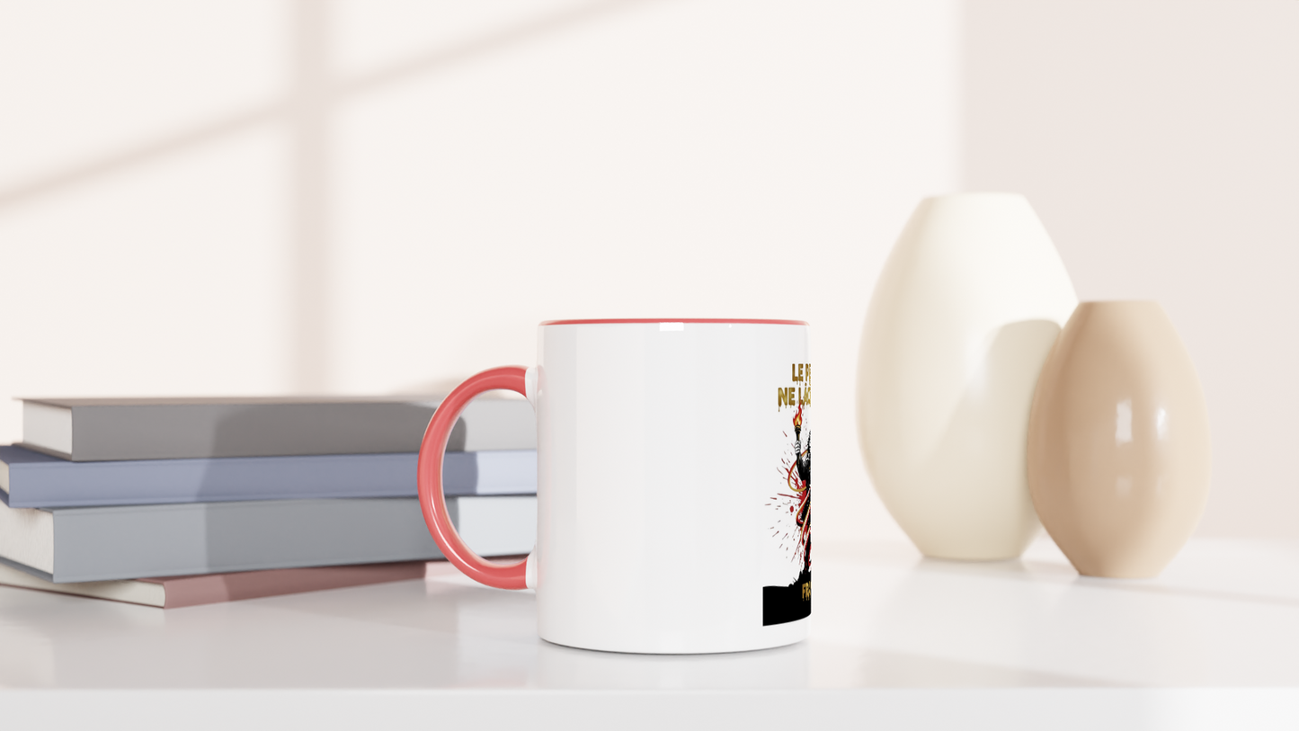 325ml (11oz) Ceramic Mug "le peuple lâche rien"