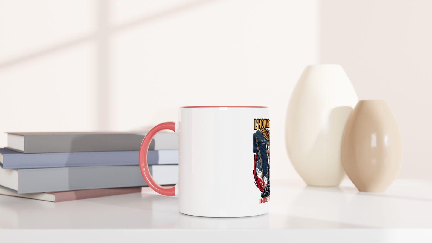 325 ml (11 oz) French-style ceramic mug for men