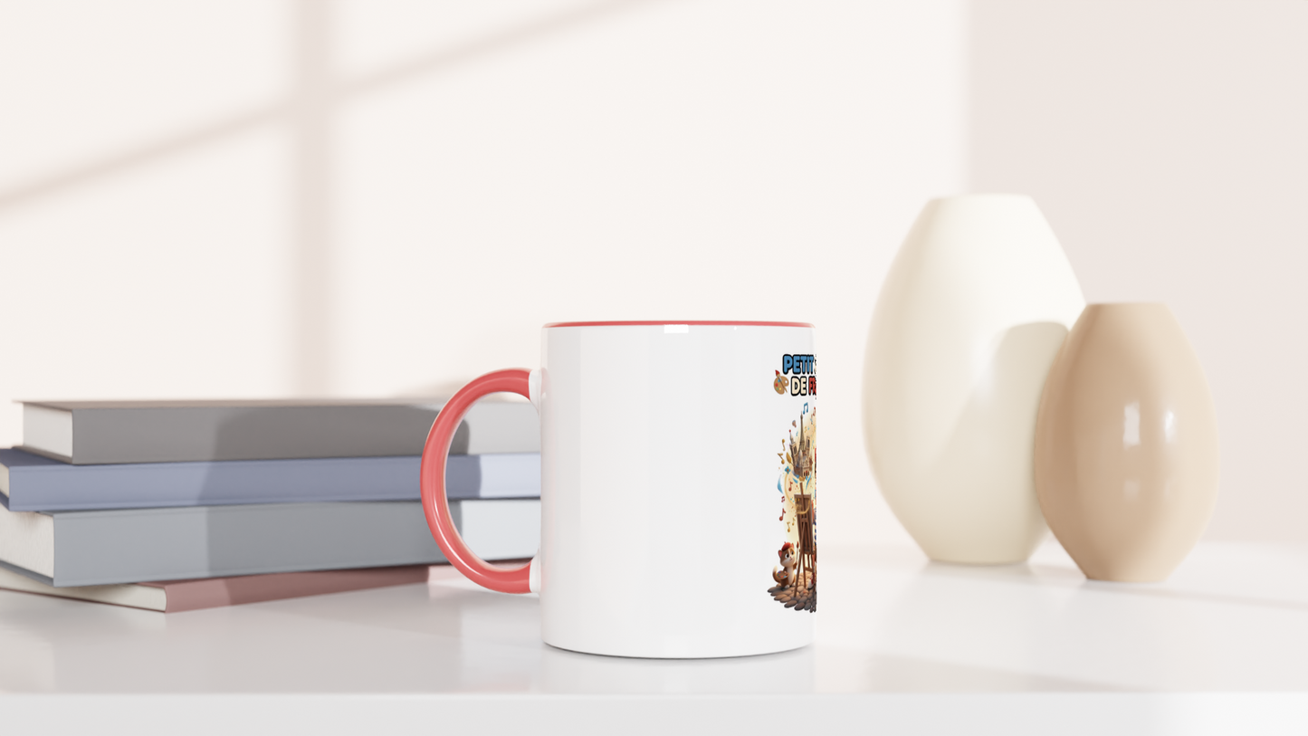 White 11oz Ceramic Mug kleiner Künstler Frankreichs