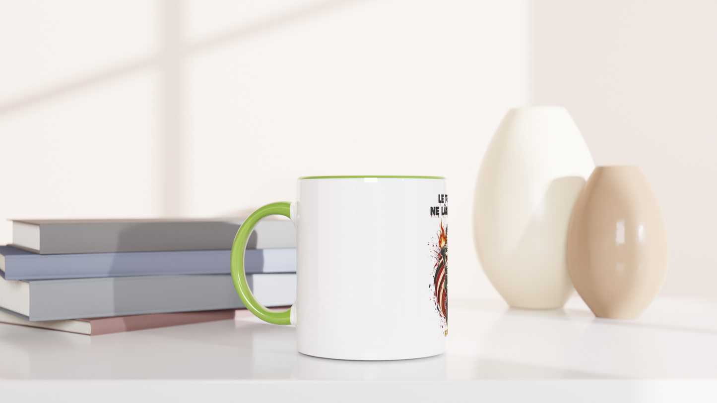 325ml (11oz) Ceramic Mug "le peuple lâche rien"