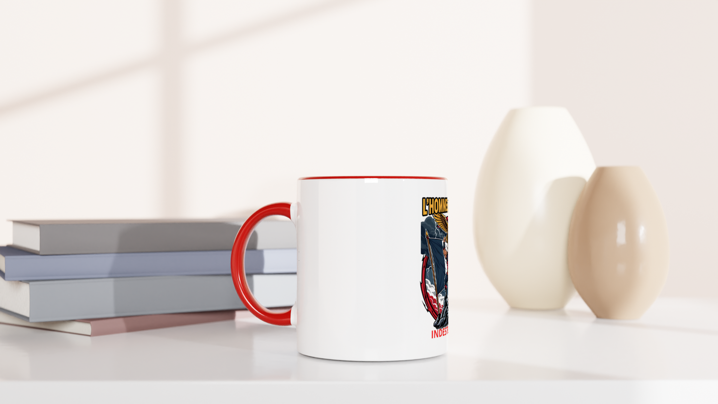 325 ml (11 oz) French-style ceramic mug for men