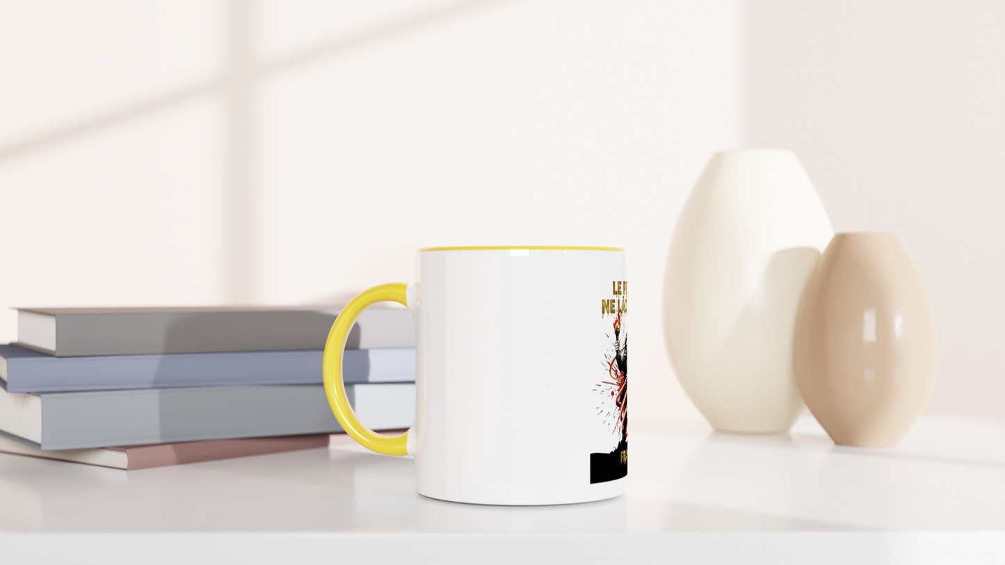 325ml (11oz) Ceramic Mug "le peuple lâche rien"